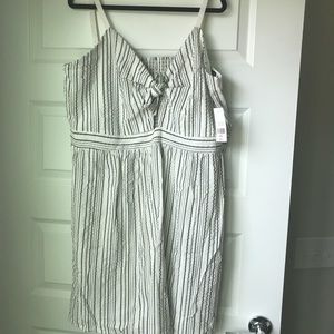 FTF striped bow front dress